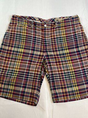 Madras 🎨 | Ralph Lauren Indian Madras Plaid Shorts | Size 38